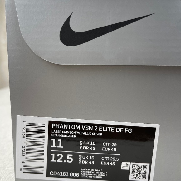 Nike Phantom Vision 2 Elite DF FG Crimson Soccer - Picture 11 of 13